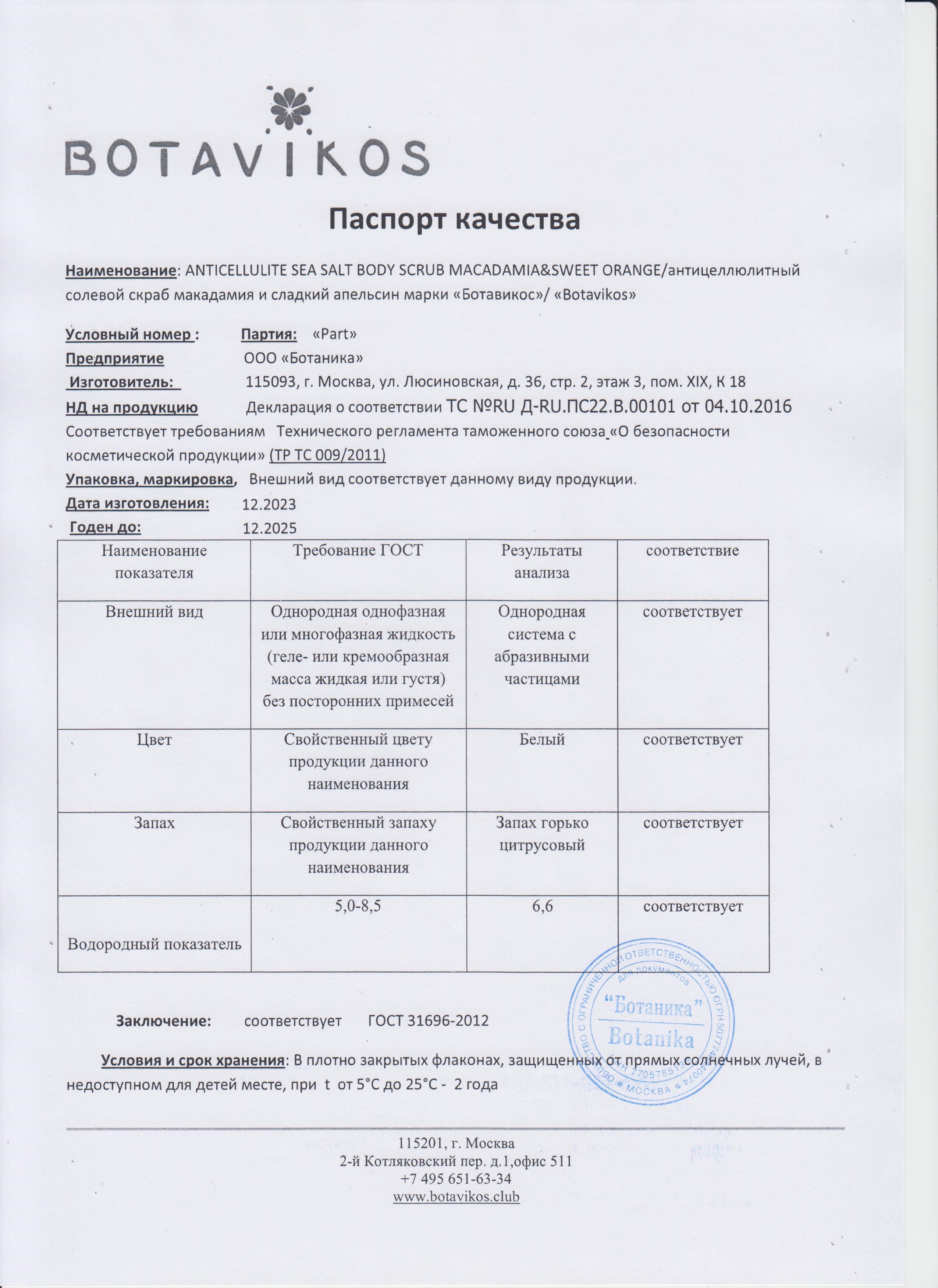 Паспорт №122023